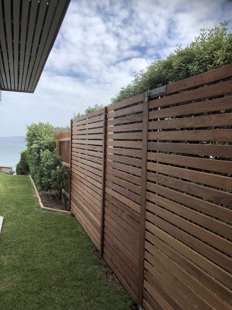 hardwood slat fencing